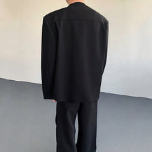 Load image into Gallery viewer, Metal Button V-neck Short Suit Jacket