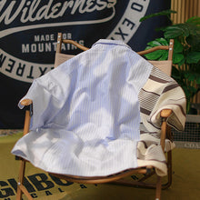 Load image into Gallery viewer, Retro Striped Short-sleeved Shirt