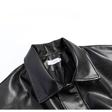 Load image into Gallery viewer, Vintage Padded Leather Short Jacket
