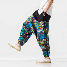 Load image into Gallery viewer, Japanese Cotton and Linen Casual Harem Lantern Crotch Pants