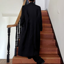 Load image into Gallery viewer, Lapel Shoulder Pads Long Trench Coat