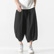 Load image into Gallery viewer, Retro Ice Silk Linen Over-the-Knee Pants