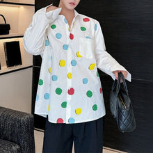Load image into Gallery viewer, Polka Dot Print Loose Shirt
