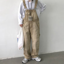 Load image into Gallery viewer, Retro Workwear Colorblock Denim Overalls