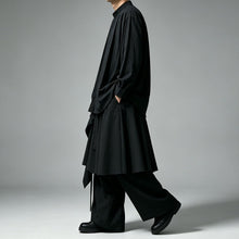 Load image into Gallery viewer, Japanese Minimalist High-waist Asymmetrical Layered Loose Wide-leg Skirt-pants