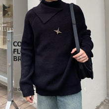 Load image into Gallery viewer, Double Collar Lazy Bottoming Sweater