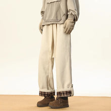Load image into Gallery viewer, American Style Rolled Hem Corduroy Straight Casual Pants