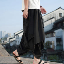 Load image into Gallery viewer, Irregular Fake Two-piece Jacquard Harem Pants