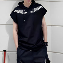 Load image into Gallery viewer, Printed Sports Loose Vest Hoodie