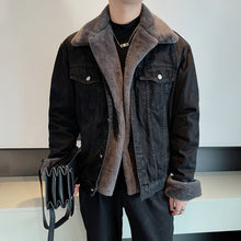 Load image into Gallery viewer, Winter Cotton Denim Jacket