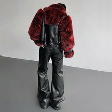 Load image into Gallery viewer, Stage Party Patchwork Leather Warm Faux Fur Coat