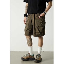 Load image into Gallery viewer, Large Pockets Loose-fitting Casual Shorts