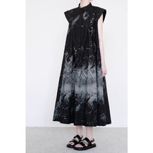 Load image into Gallery viewer, Irregular Graffiti-Print Loose Dress