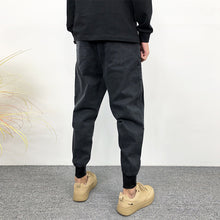 Load image into Gallery viewer, Plush Casual Black Cuffed Harem Loose Pants