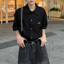 Load image into Gallery viewer, Pleated Casual Short-sleeved Shirt