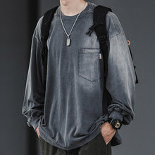 Load image into Gallery viewer, Vintage Washed Distressed Long Sleeve T-shirt