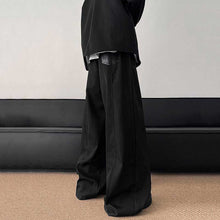 Load image into Gallery viewer, American Style Loose Leather Wide-leg Pants
