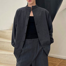 Load image into Gallery viewer, Retro Round Neck Cardigan Trousers Detachable Skirt Three-piece Set