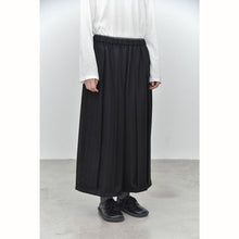 Load image into Gallery viewer, Women's Shadow Pinstripe Pleated Elastic-waist Fluid Draped Loose Wide-leg Pants