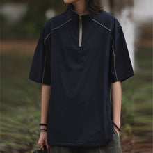 Load image into Gallery viewer, Half-zip Quick-drying Casual T-shirt
