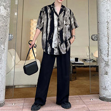 Load image into Gallery viewer, Tie-dye Splash Ink Printing Short-sleeved Shirt