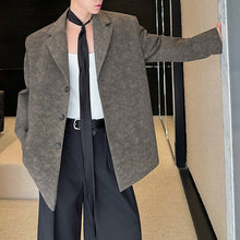 Load image into Gallery viewer, Loose Fit Leather Waist Belted Blazer