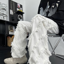 Load image into Gallery viewer, Button Frayed Fringed Jeans