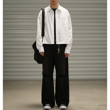 Load image into Gallery viewer, Vintage Pocket Loose Long Sleeve Shirt