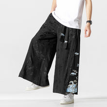 Load image into Gallery viewer, Cotton and Linen Loose Embroidered Wide-leg Pants