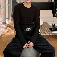 Load image into Gallery viewer, Tight Bottoming Shirt and Vest Two-piece Set