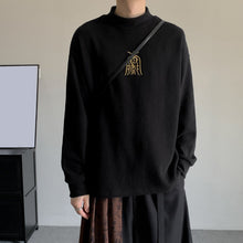 Load image into Gallery viewer, Ancient Chimes Embroidered High Collar Sweatshirt