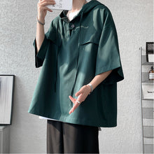 Load image into Gallery viewer, Hooded Loose Short-Sleeved T-shirt