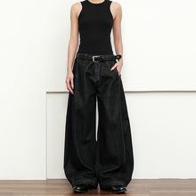 Load image into Gallery viewer, American Retro Casual Scimitar Wide-leg Jeans