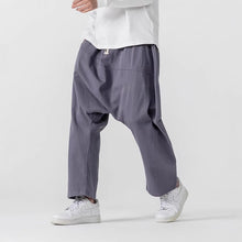 Load image into Gallery viewer, Retro Low Crotch Casual Loose Straight Wide Leg Pants