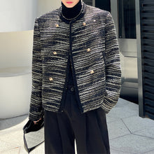 Load image into Gallery viewer, Metal Button Wool Webbing Loose Jacket