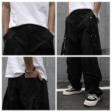 Load image into Gallery viewer, Street Ribbon Decorated Straight Trousers