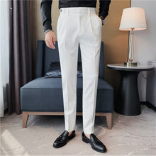 Load image into Gallery viewer, Solid Color Slim Straight Casual Pants