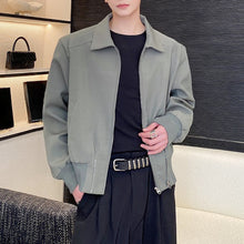 Load image into Gallery viewer, Zip-up Slim-fit Lapel Jacket