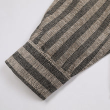 Load image into Gallery viewer, Japanese Fake Two-piece Striped Workwear Shirt
