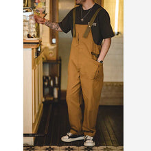 Load image into Gallery viewer, Retro Loose Straight Casual Overalls