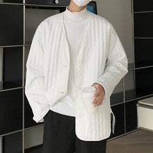 Load image into Gallery viewer, V-neck Loose Casual Short Vertical Striped Jacket