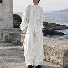 Load image into Gallery viewer, French Retro Accordion Pleated Shirt