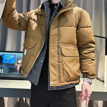 Load image into Gallery viewer, Fake Two Piece Stand Collar Cotton Coat