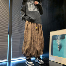 Load image into Gallery viewer, Retro Jacquard Cropped Wide-leg Pants