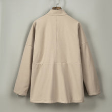 Load image into Gallery viewer, Fleece Lined Thick Warm Curved Neck Hanfu Cardigan