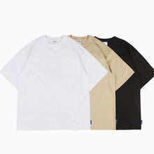 Load image into Gallery viewer, Loose Cotton Round Neck Solid Color T-shirt