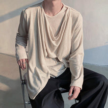 Load image into Gallery viewer, Retro Knitted Patchwork Irregular Long-sleeved Sweater