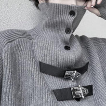 Load image into Gallery viewer, Retro Turtleneck Solid Color Thickened Knitted Sweater