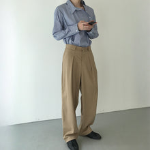 Load image into Gallery viewer, Blue Striped Loose Fit Shirt