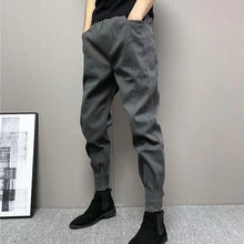 Load image into Gallery viewer, Casual Denim Cuff Washed Stretch Trousers